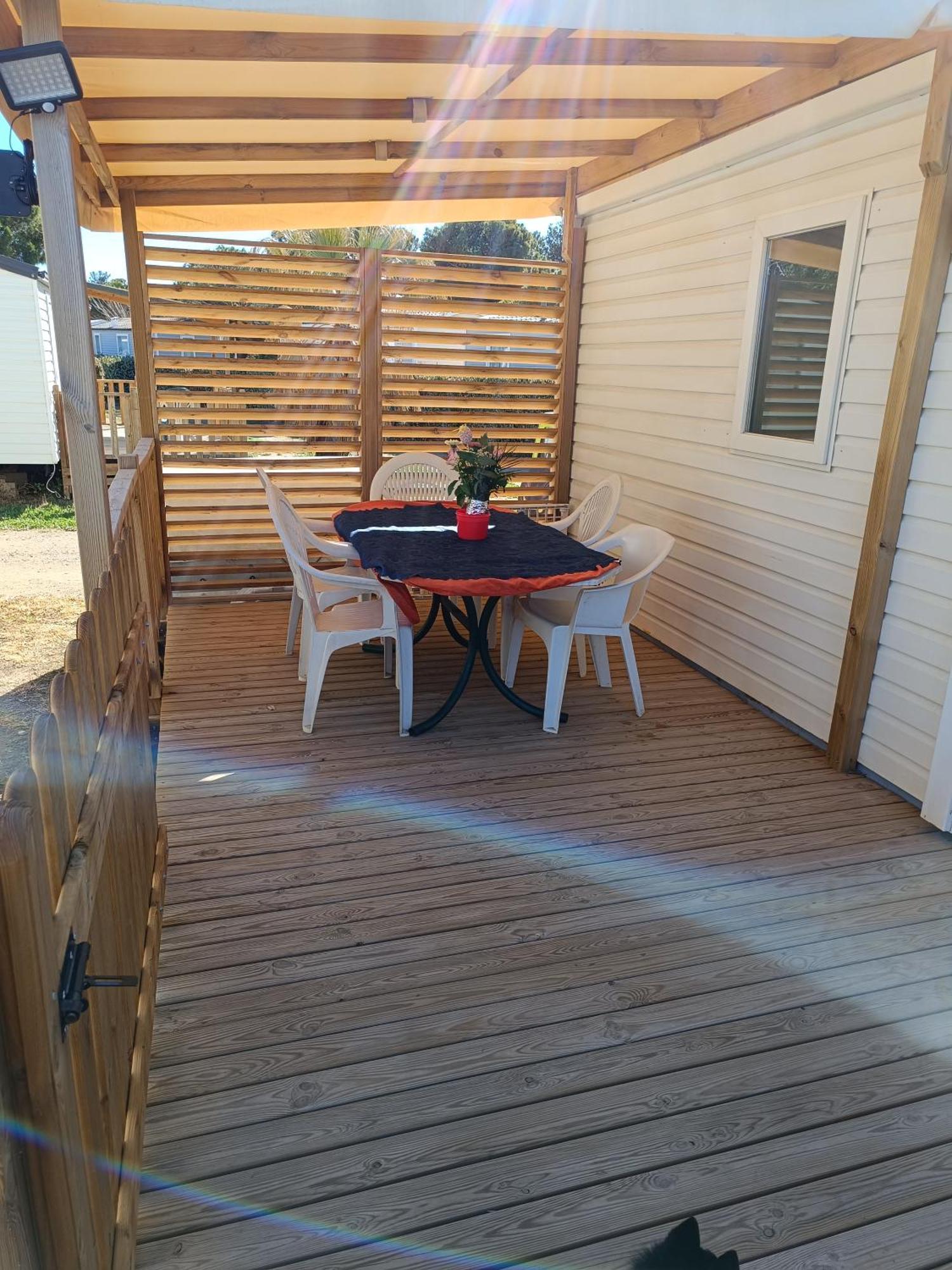 Mobil Home Lucky Climatise Camping Novela Port La Nouvelle Ngoại thất bức ảnh